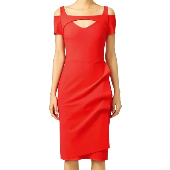knee length dresses for ladies Hesupie Midi Dress